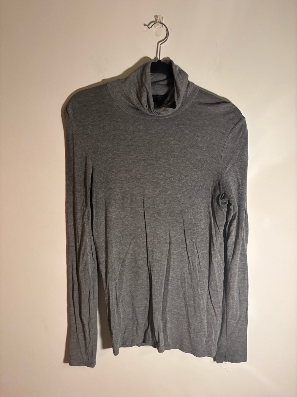 Banana Republic Gray Women's Long-Sleeve Turtleneck Top